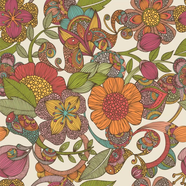 Latin Décor: Birds And Flowers II by Valentina Harper