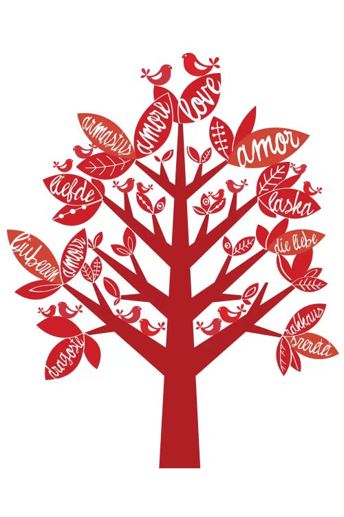 Love Tree by Valentina Harper wall art