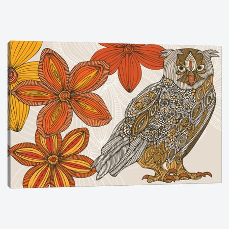 Matt The Owl Canvas Print #VAL287} by Valentina Harper Canvas Wall Art