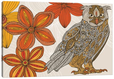 Matt The Owl Canvas Art Print - Valentina Harper