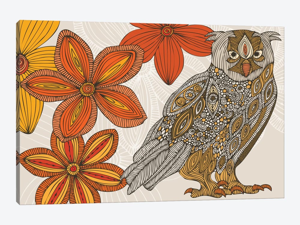 Matt The Owl by Valentina Harper 1-piece Canvas Art Print