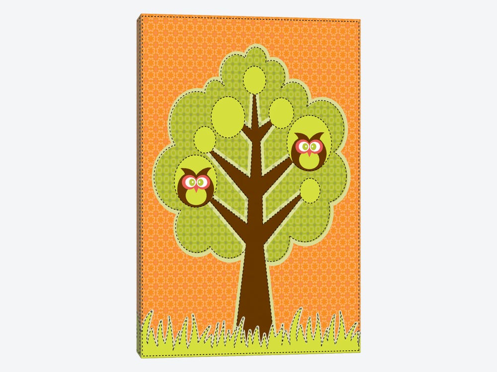 Owls In The Tree by Valentina Harper 1-piece Canvas Wall Art