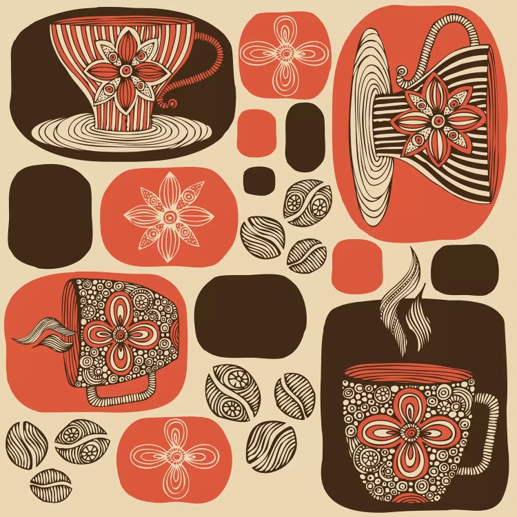 Retro Coffee by Valentina Harper wall art