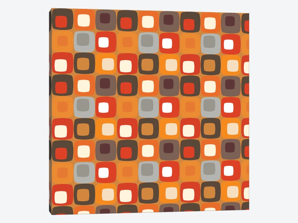 Retro Squares I by Valentina Harper 1-piece Canvas Art Print