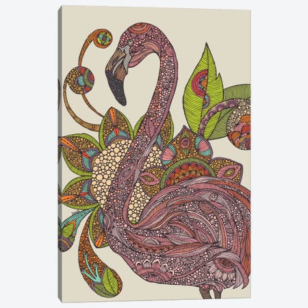 Royal Flamingo Canvas Print #VAL339} by Valentina Harper Art Print