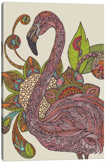 Royal Flamingo Canvas Art Print - Valentina Harper