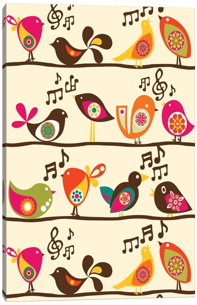 Singing Birds Canvas Art Print - Valentina Harper