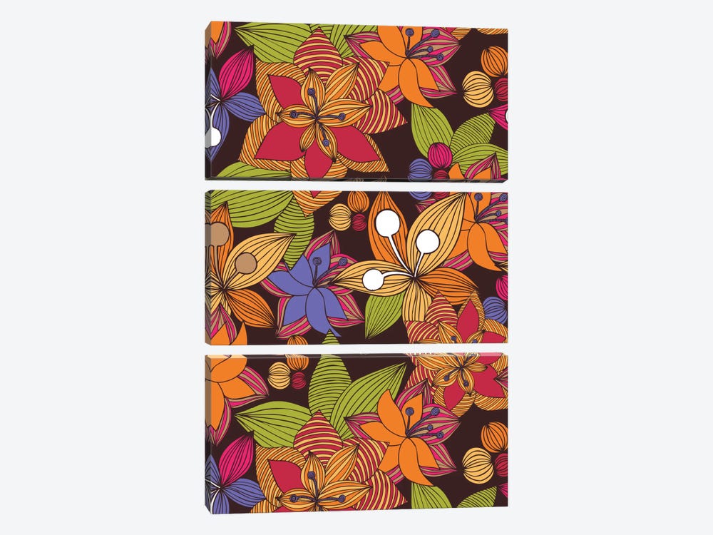 Blooming by Valentina Harper 3-piece Canvas Print
