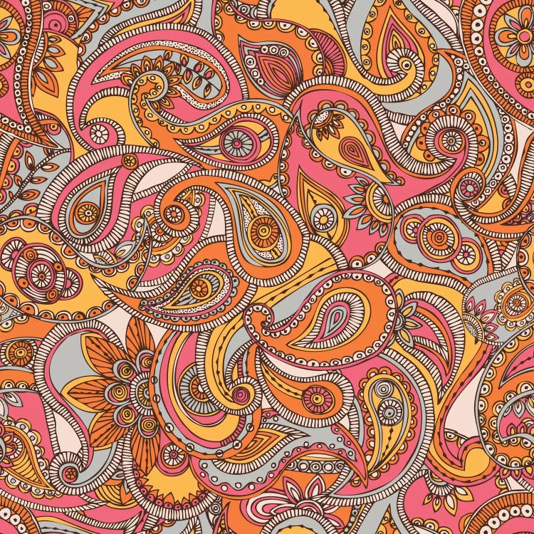 Spring Paisley by Valentina Harper wall art