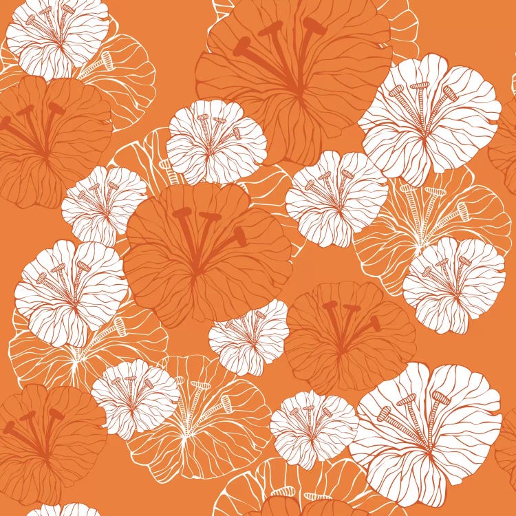 Tangerine Florals