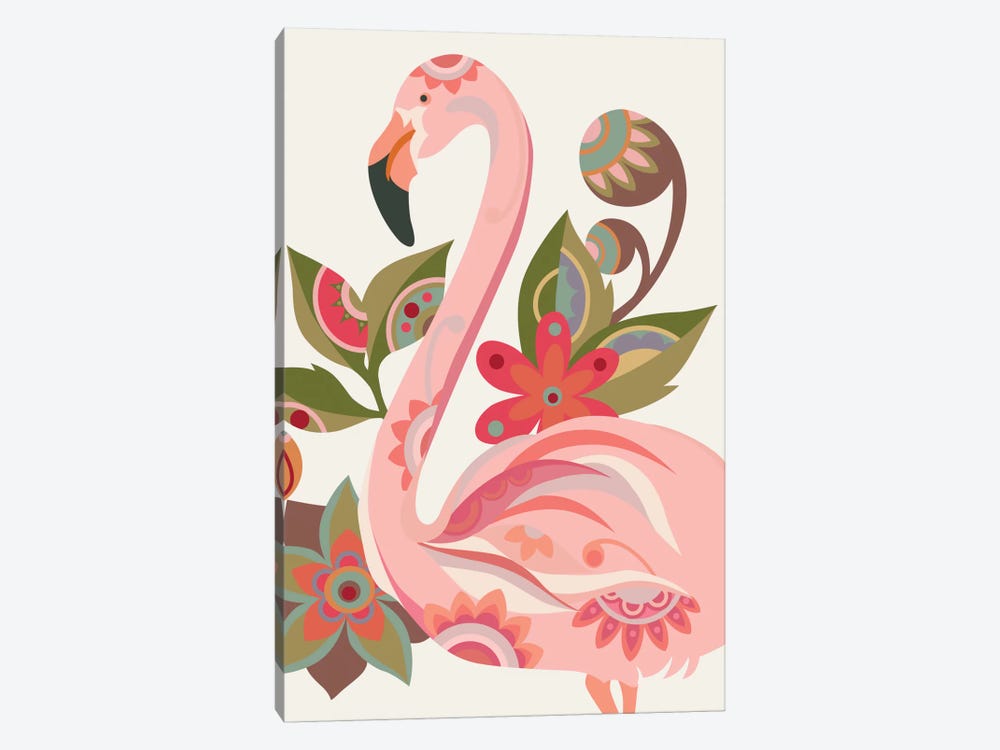 The Flamingo by Valentina Harper 1-piece Canvas Print