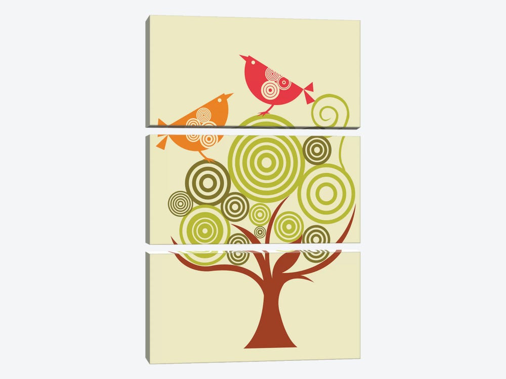 The Funky Tree by Valentina Harper 3-piece Canvas Wall Art