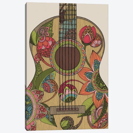 The Guitar Canvas Print #VAL386} by Valentina Harper Canvas Print