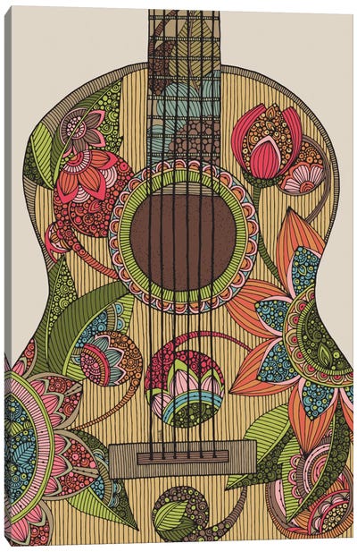 The Guitar Canvas Art Print - Valentina Harper
