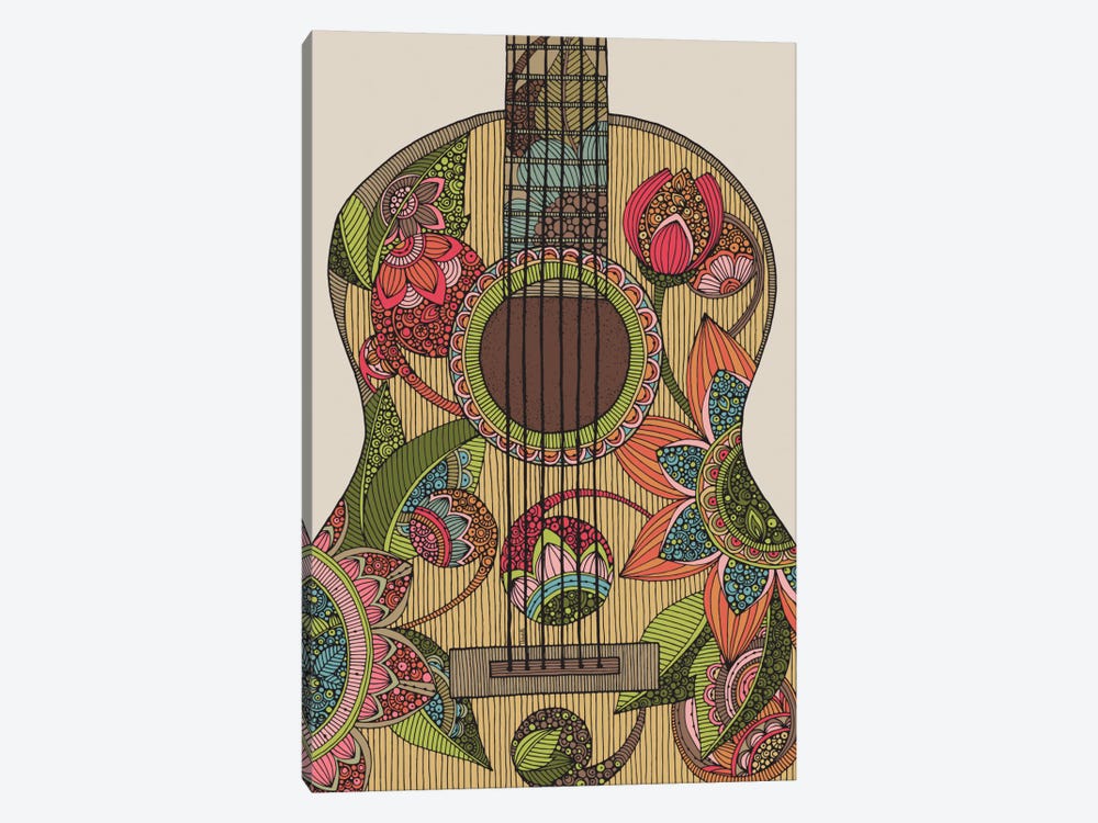 The Guitar by Valentina Harper 1-piece Canvas Art Print
