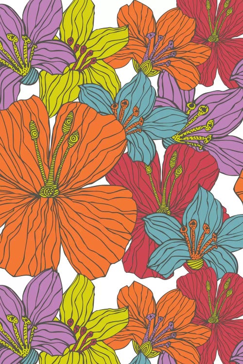 Tropical Flowers by Valentina Harper wall art