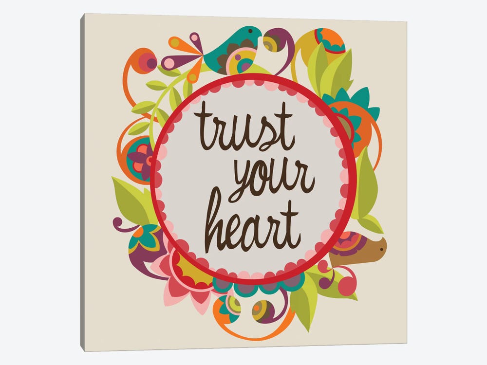 Trust Your Heart by Valentina Harper 1-piece Canvas Wall Art