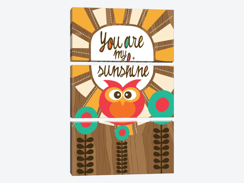 You Are My Sunshine III by Valentina Harper 3-piece Canvas Print