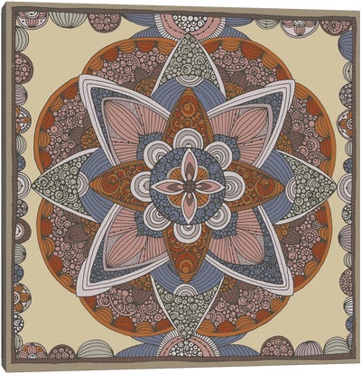 Indigo Canvas Art Print - Mandala Art