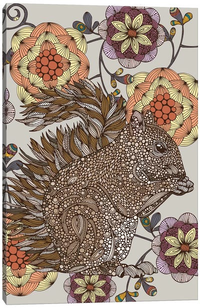 Rhea Canvas Art Print - Squirrel Art