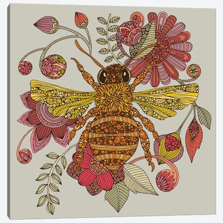 The Bee Canvas Print #VAL455} by Valentina Harper Art Print
