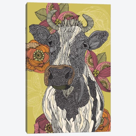 The Cow Canvas Print #VAL456} by Valentina Harper Canvas Art Print