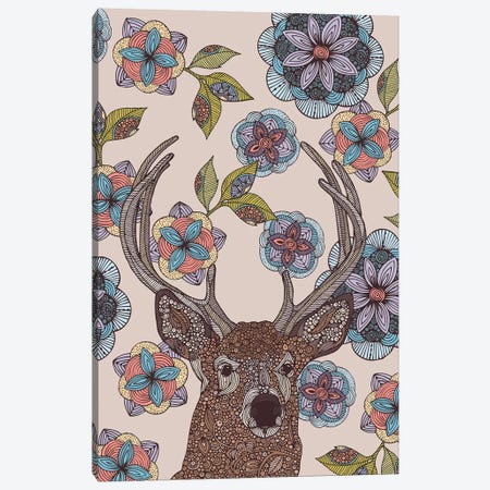 The Deer Canvas Print #VAL457} by Valentina Harper Art Print