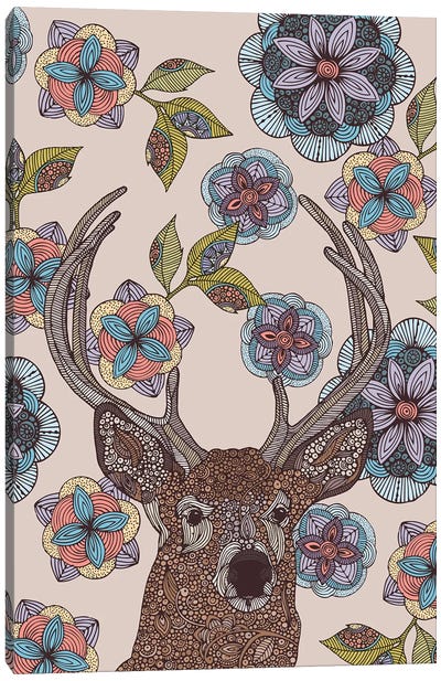 The Deer Canvas Art Print - Valentina Harper