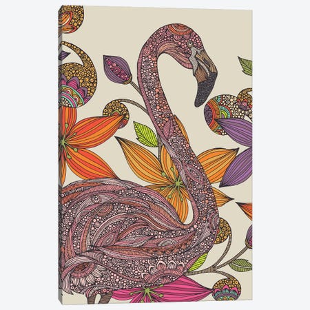 The Flamingo II Canvas Print #VAL458} by Valentina Harper Canvas Art
