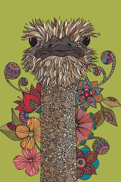 The Ostrich by Valentina Harper wall art