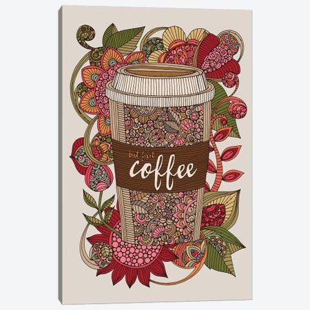 But First Coffee Canvas Print #VAL463} by Valentina Harper Art Print