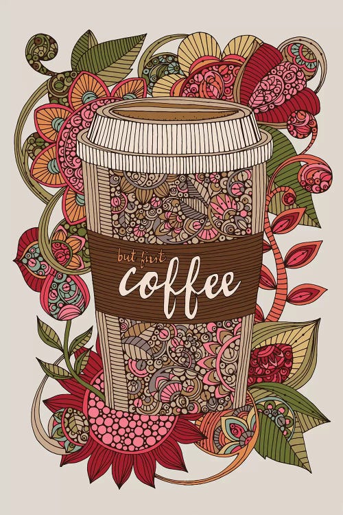 But First Coffee by Valentina Harper canvas print