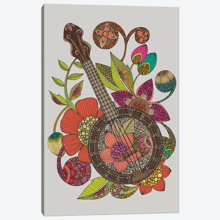 Ever Banjo Canvas Print #VAL464} by Valentina Harper Canvas Artwork