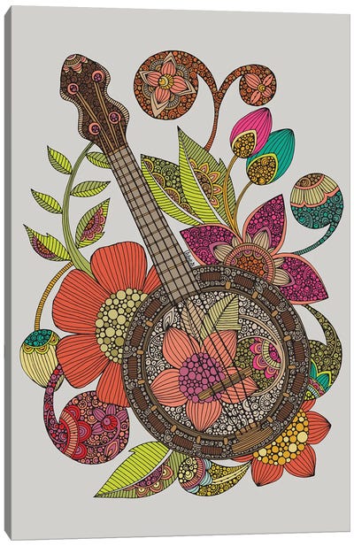 Ever Banjo Canvas Art Print - Guitars
