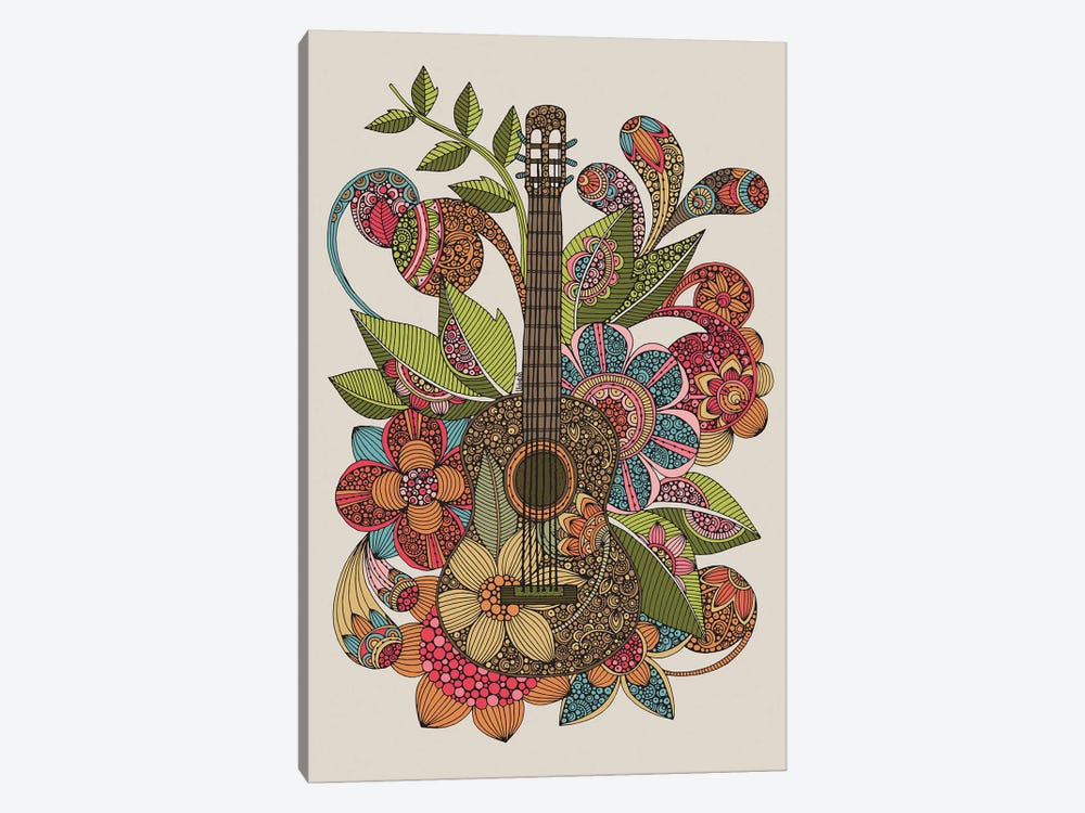 Ever Guitar by Valentina Harper 1-piece Canvas Print