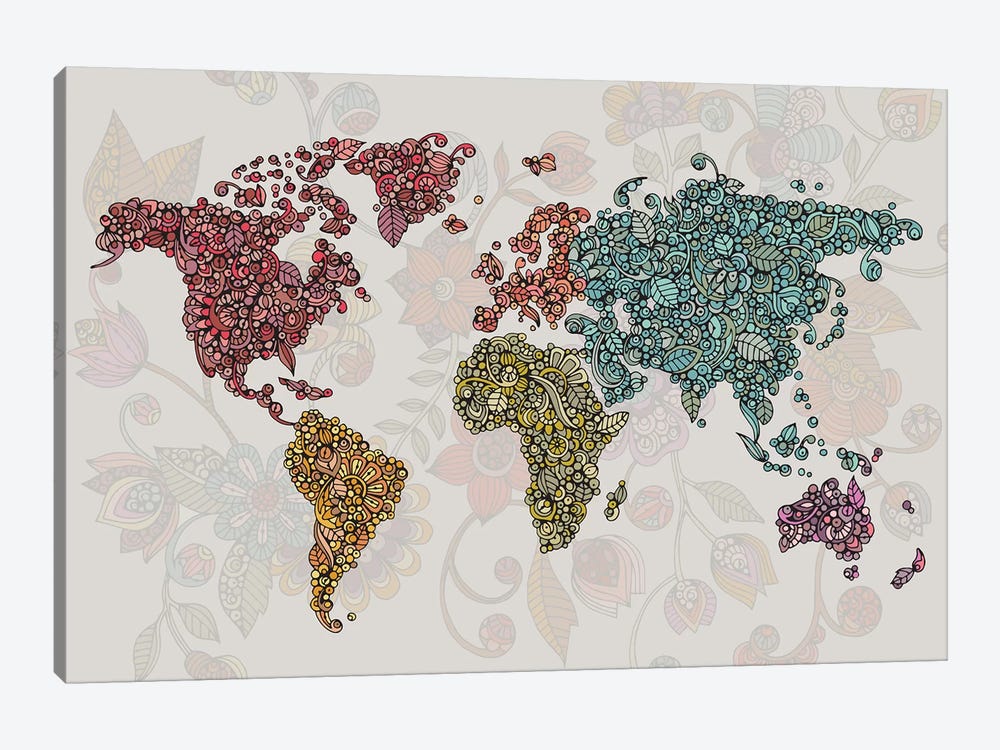 Paisley World by Valentina Harper 1-piece Canvas Art