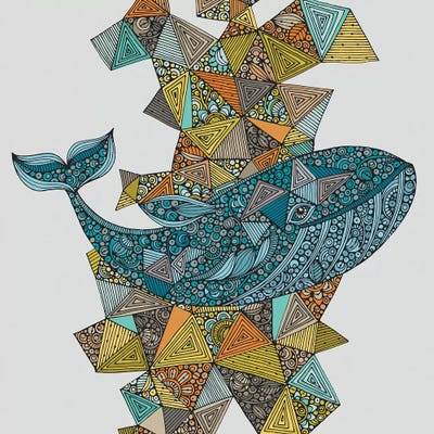 Blue Whale by Valentina Harper art print