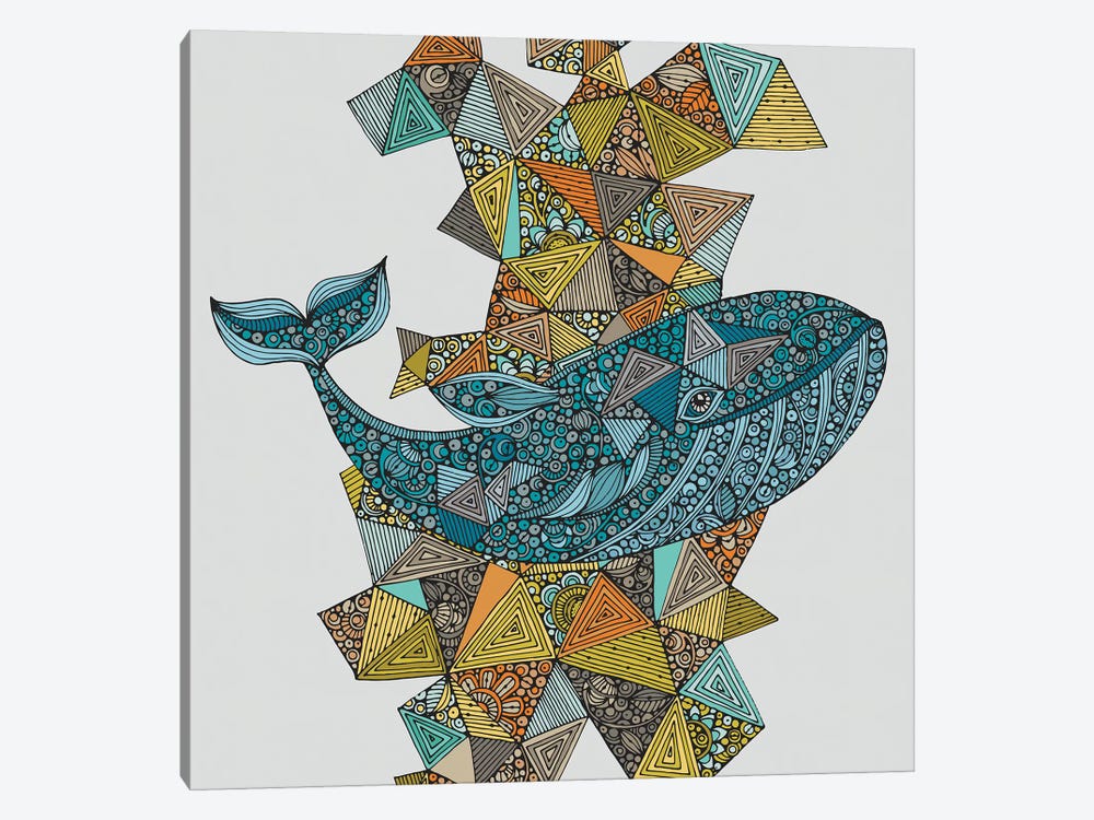 Blue Whale by Valentina Harper 1-piece Canvas Art