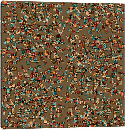Little Squares Pattern Canvas Art Print - Valentina Harper