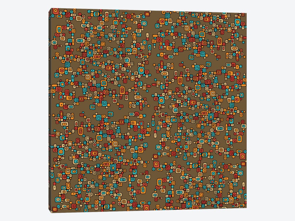 Little Squares Pattern by Valentina Harper 1-piece Canvas Art Print