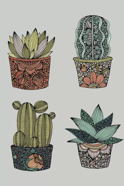 Little Suculents by Valentina Harper framed wall art