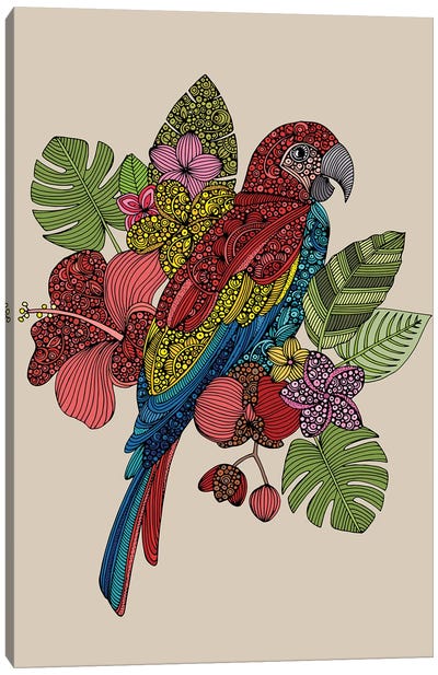 Parrot Canvas Art Print - Valentina Harper
