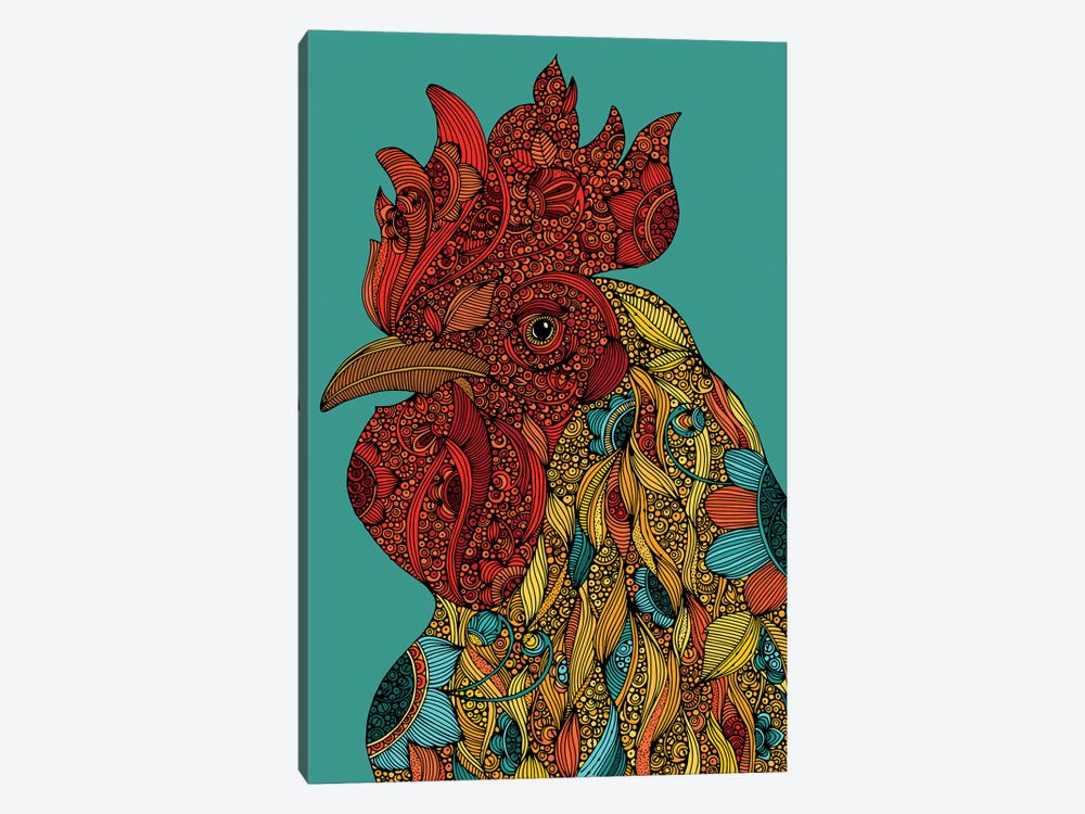 Rooster by Valentina Harper 1-piece Canvas Wall Art