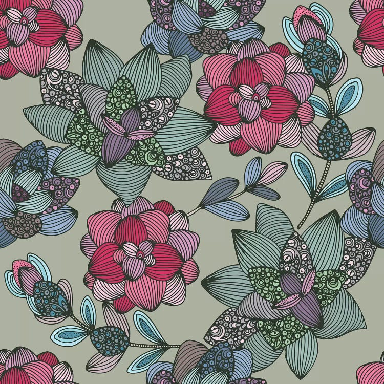 Suculents Flowers Pattern