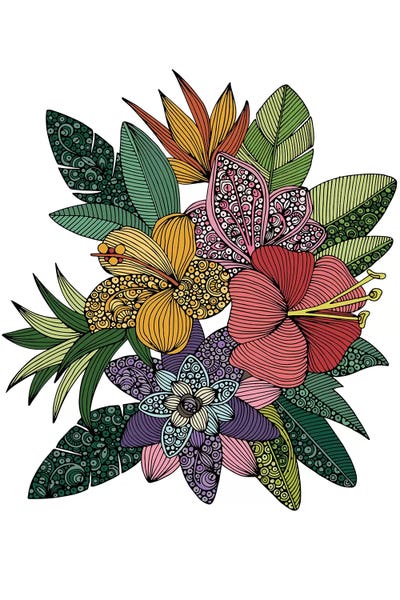 Tropical Flowers by Valentina Harper canvas print