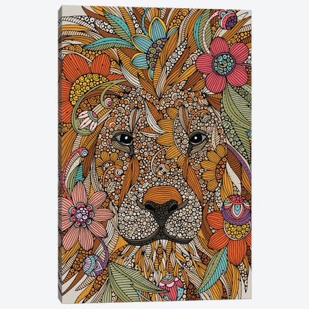 The Boho Lion Canvas Print #VAL530} by Valentina Harper Art Print