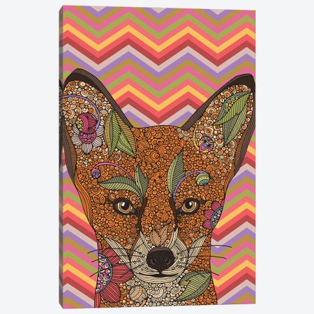 The Fox Canvas Print #VAL532} by Valentina Harper Art Print