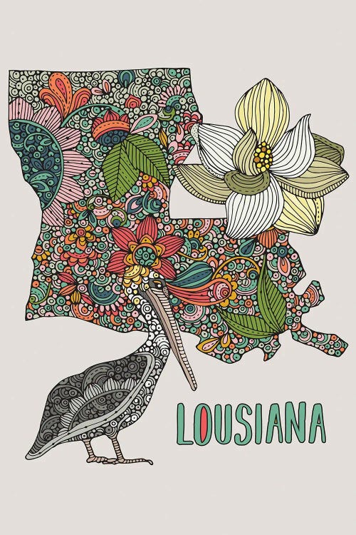 Louisiana - State Bird And Flower