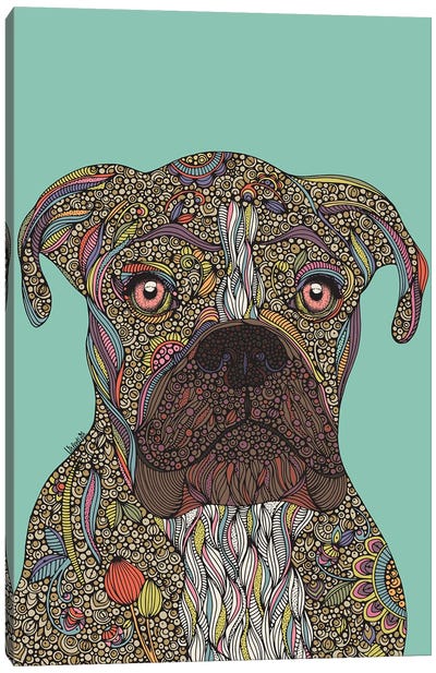 Pepper Canvas Art Print - Bulldog Art