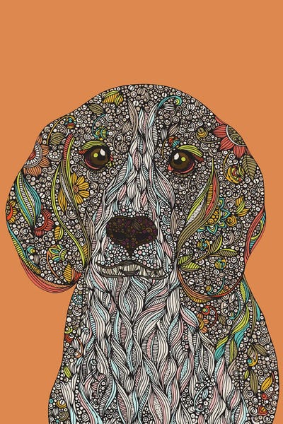 Zoey The Dog by Valentina Harper metal wall art